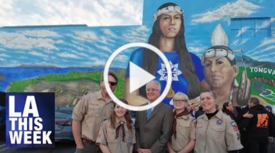 Mural Celebrates the Tongva Nation:  “Still Here After 10,000 Years”